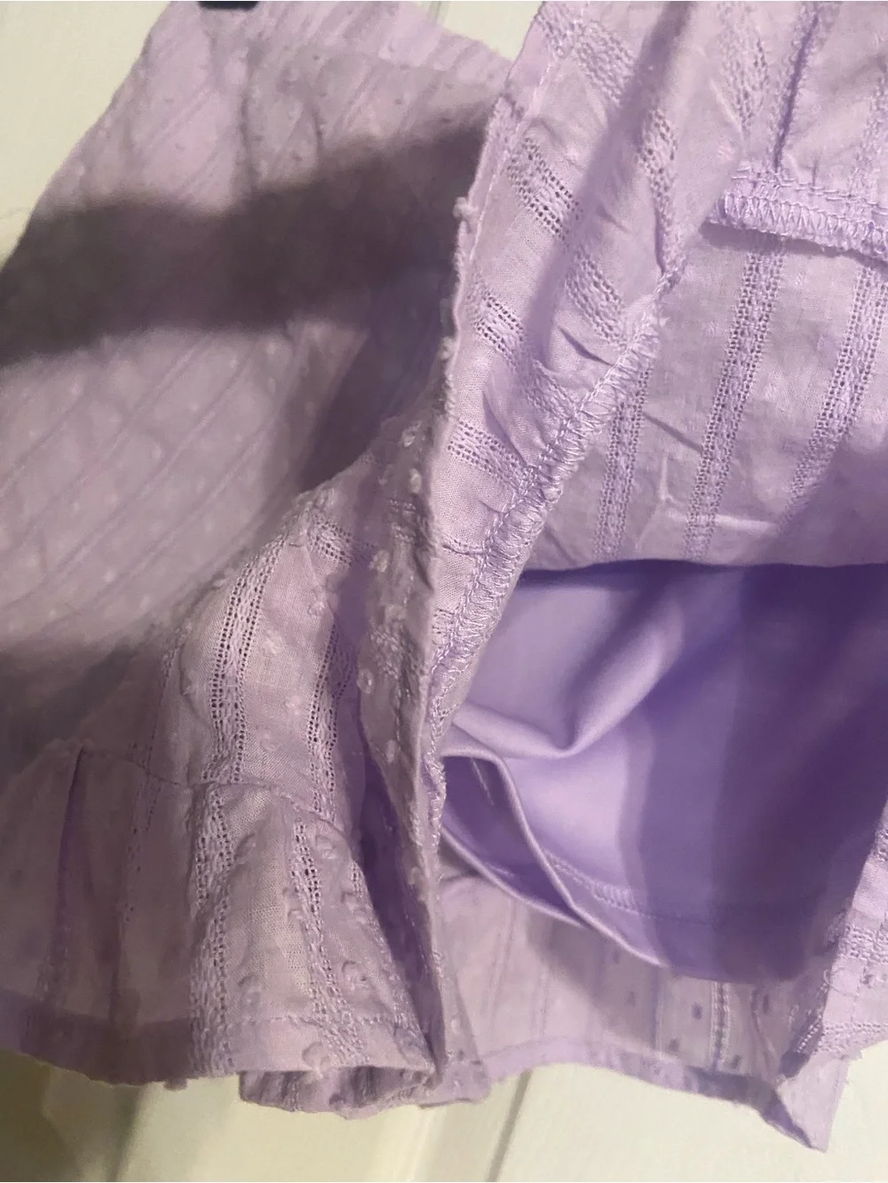 EUC Shop The Mint Girls Shirt & Skort Set Sz 10/12 Light Purple Short Sleeve